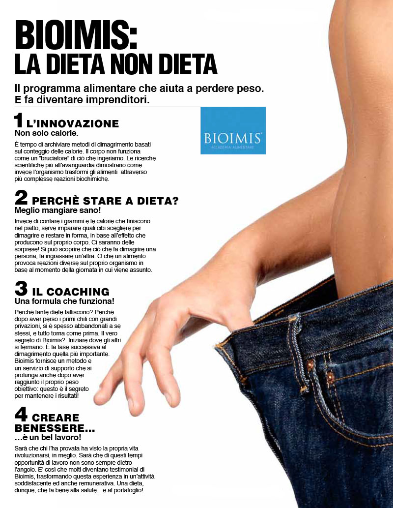 Su Panorama, Bioimis: la dieta non dieta