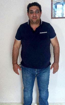 Nicola Bruzzese prima della dieta Bioimis