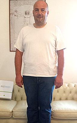 Paolo Zampognini dopo la dieta Bioimis