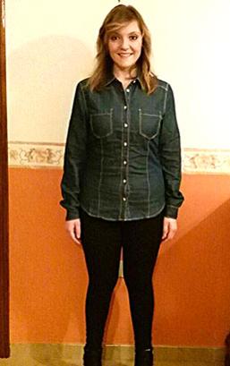 Federica Calò dopo la dieta Bioimis
