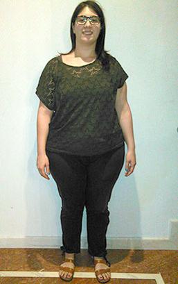 Fabiola Crisostomo prima della dieta Bioimis