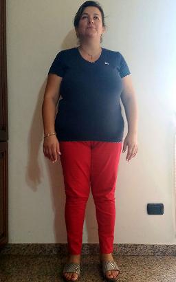 Evelina Gallo prima della dieta Bioimis