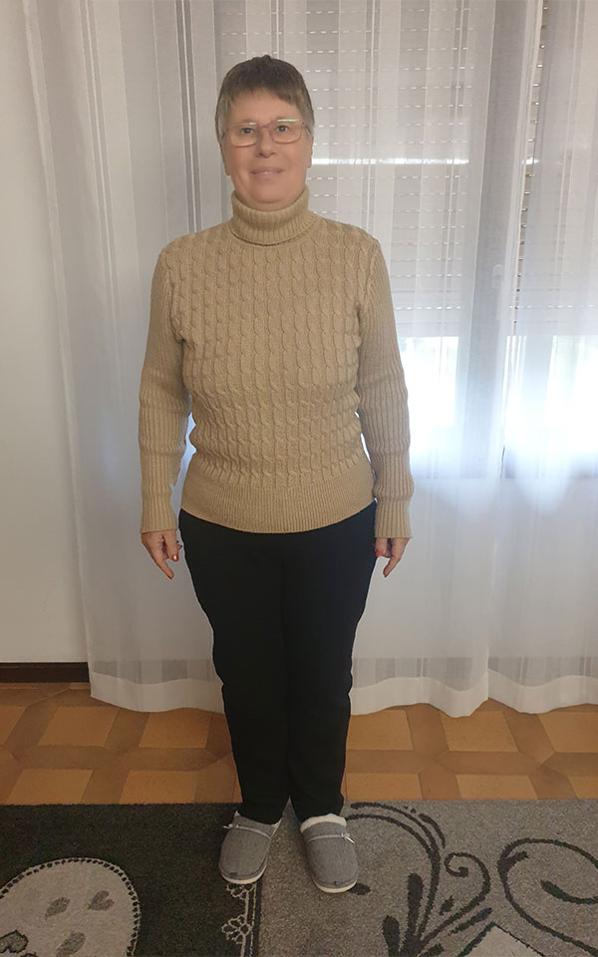 Carmela Cerantola dopo la dieta Bioimis