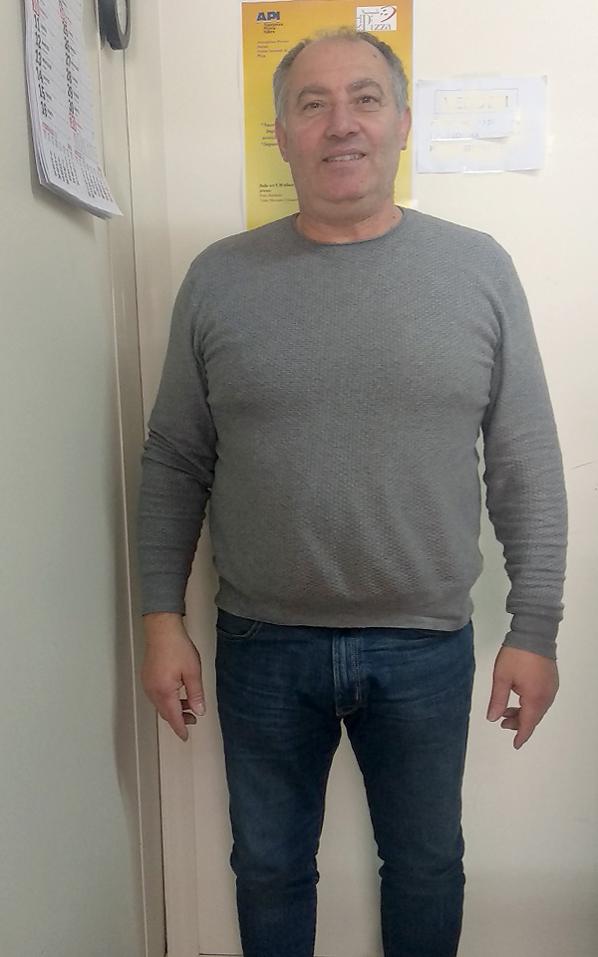 Raffaele Fazzari prima della dieta Bioimis