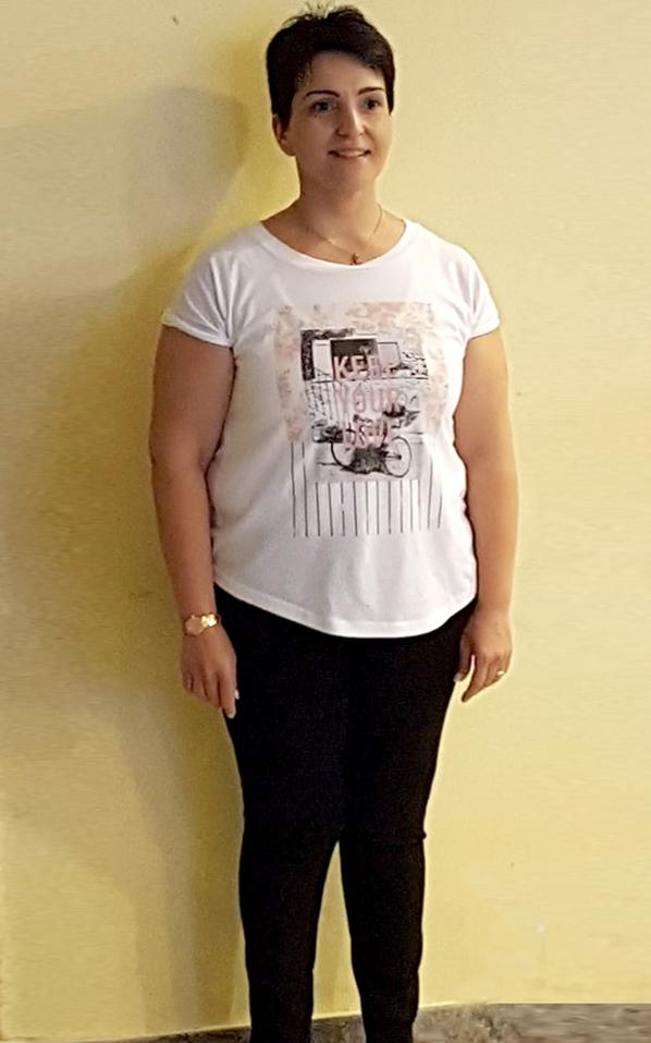 Angela Arcuri prima della dieta Bioimis