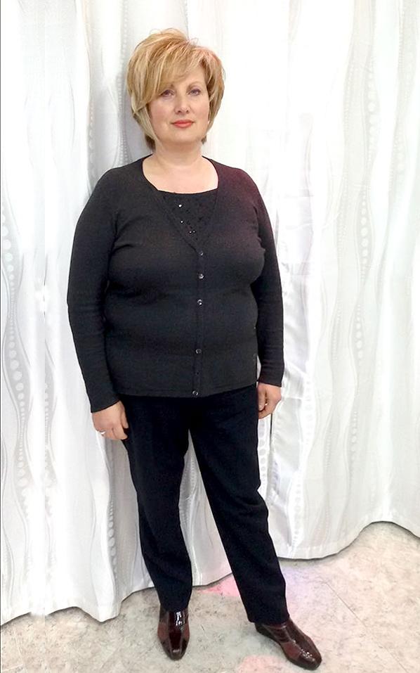 Oriana Caliò prima della dieta Bioimis