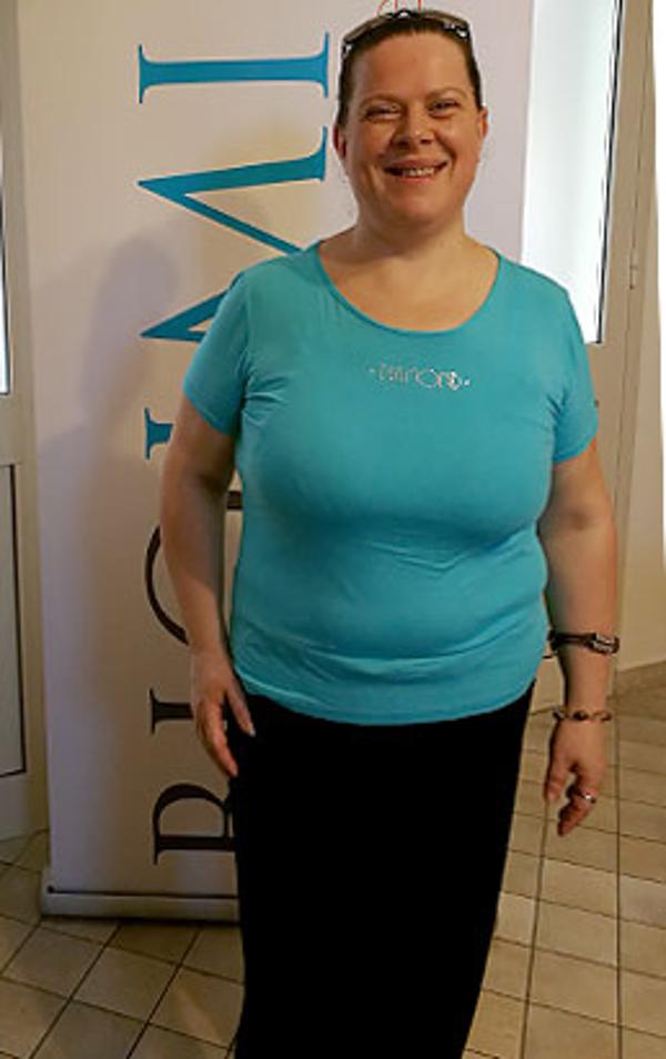 Maria Messina dopo la dieta Bioimis
