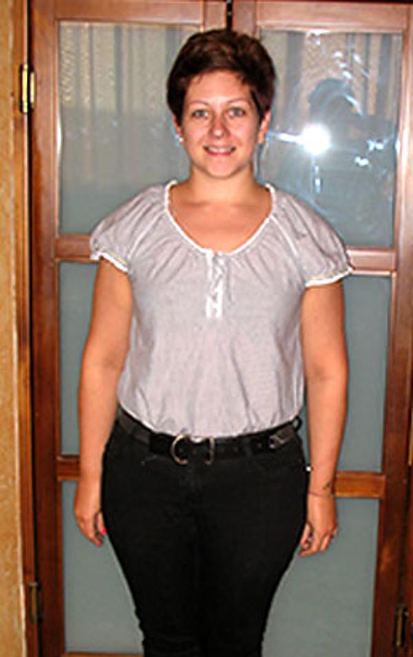 Sara Pazzerelli dopo la dieta Bioimis