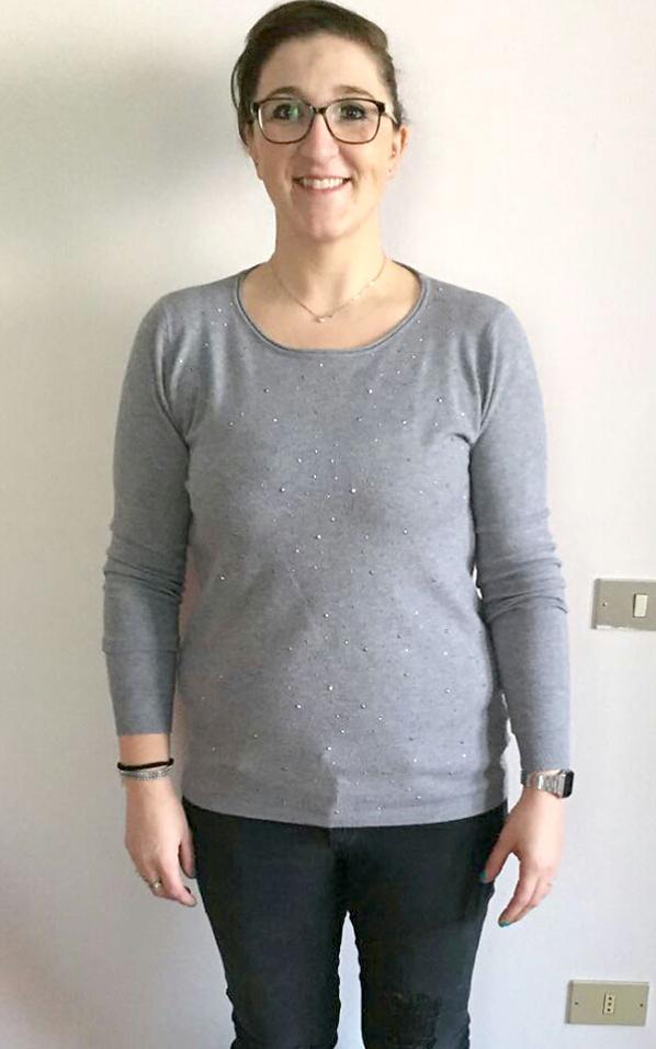 Cristina Morini dopo la dieta Bioimis