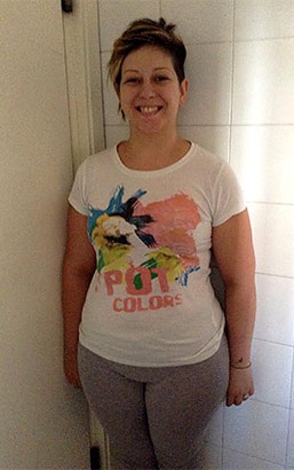Sara Pazzerelli prima della dieta Bioimis