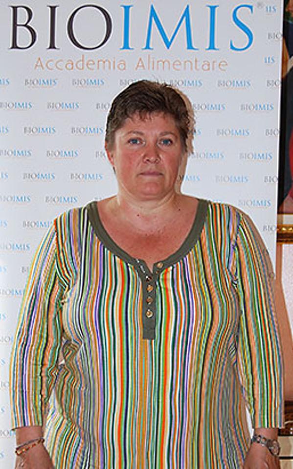 Carla Coradduzza prima della dieta Bioimis
