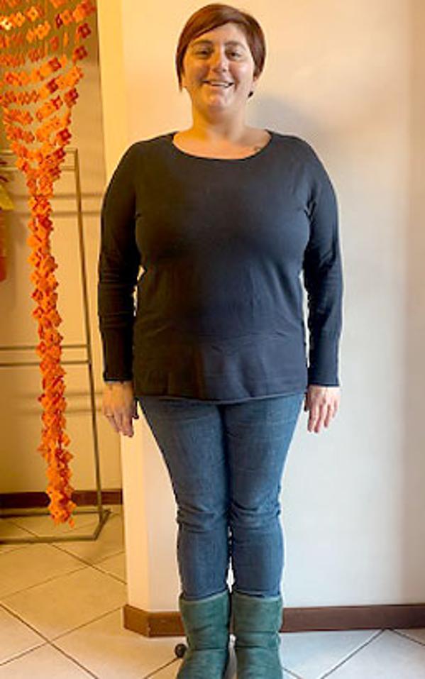 Monica Barosio prima della dieta Bioimis