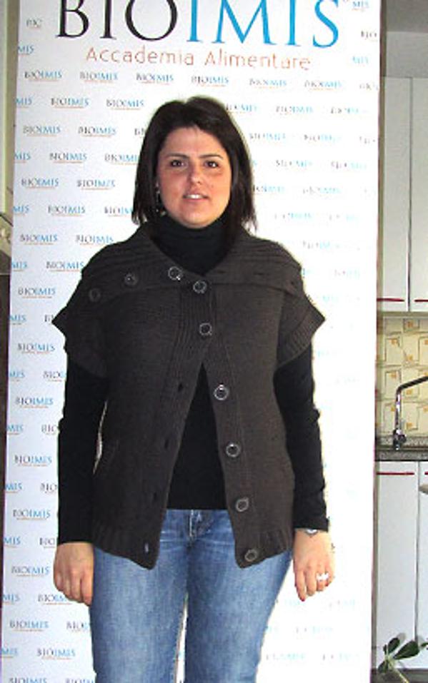 Elena Carlà prim della dieta Bioimis