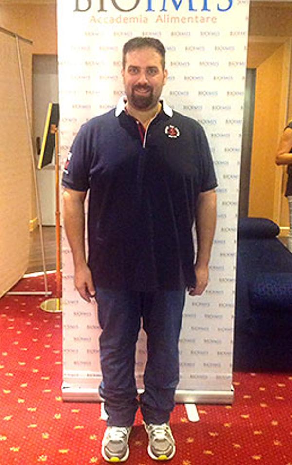 Alessandro Pauselli dopo la dieta Bioimis