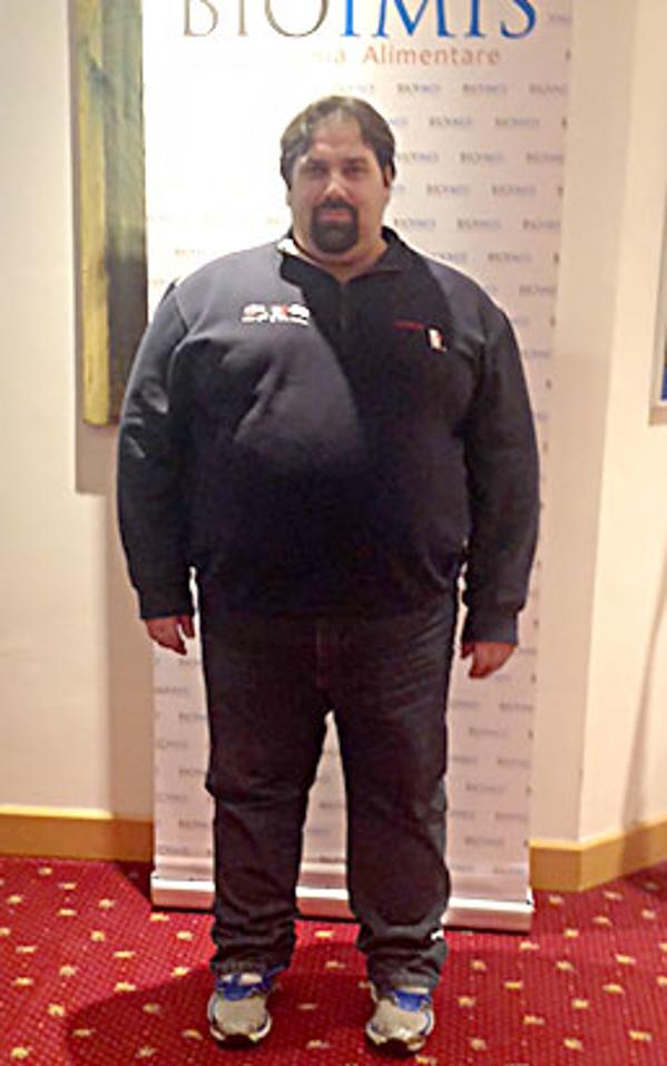 Alessandro Pauselli prima della dieta Bioimis