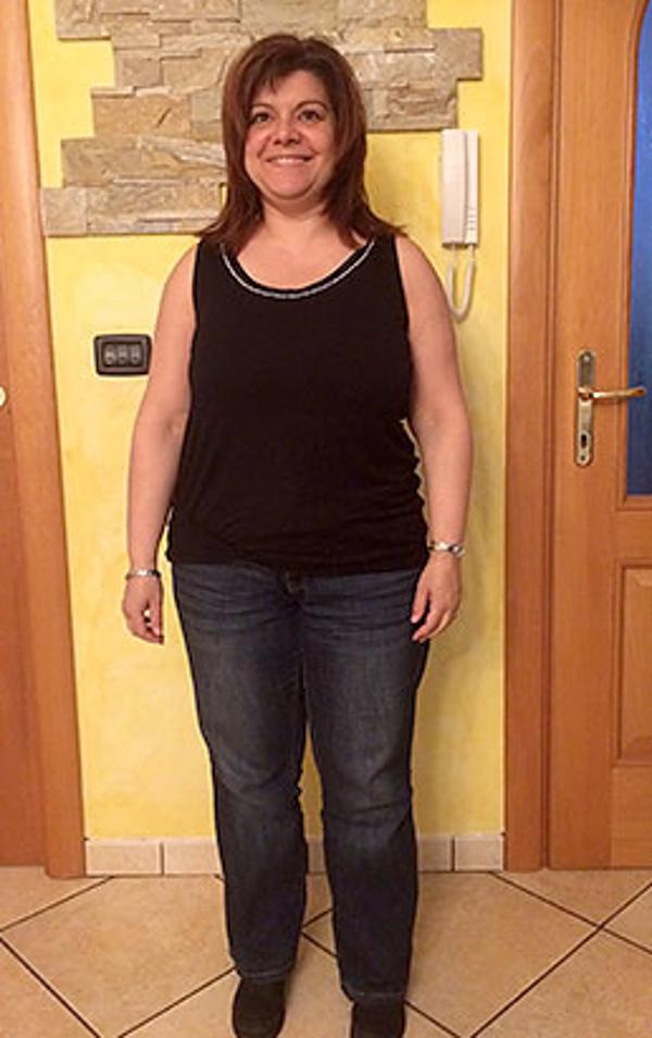 Susanna Floris prima della dieta Bioimis