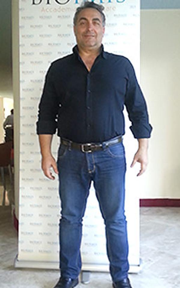 Mario Lacedonia prima della dieta Bioimis