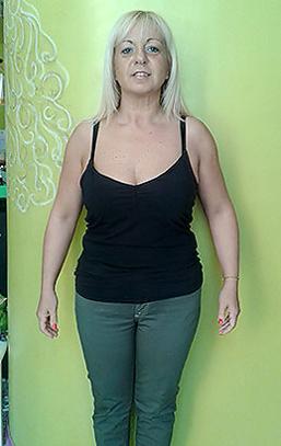 Sabrina Ciarcelluti dopo la dieta Bioimis