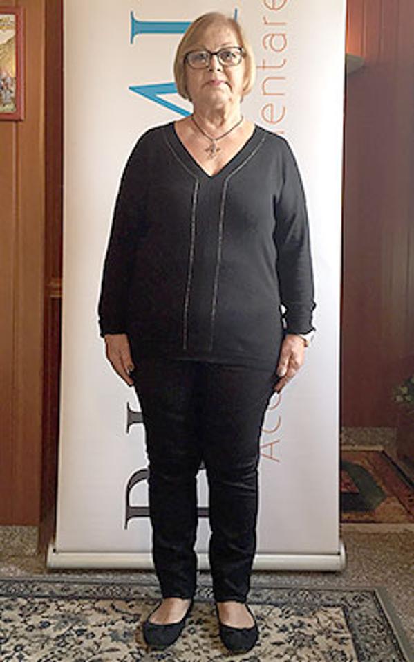 Clara Guarini dopo la dieta Bioimis